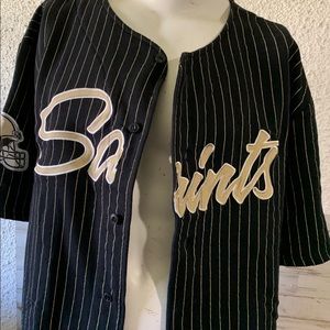 Saints button down